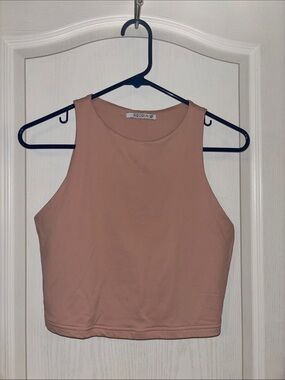 ReoRia Women's Dusty Rose Cropped Tank